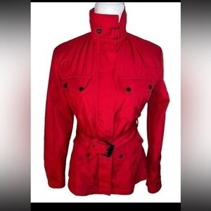 L-RL Active Ralph Lauren Preppy Red Vented Lightweight Windbreaker Jacket Small